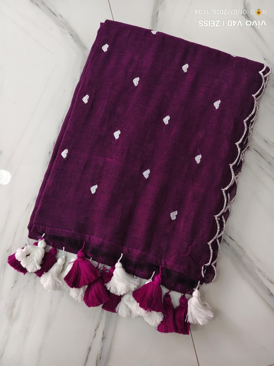 valentine Mul cotton Saree