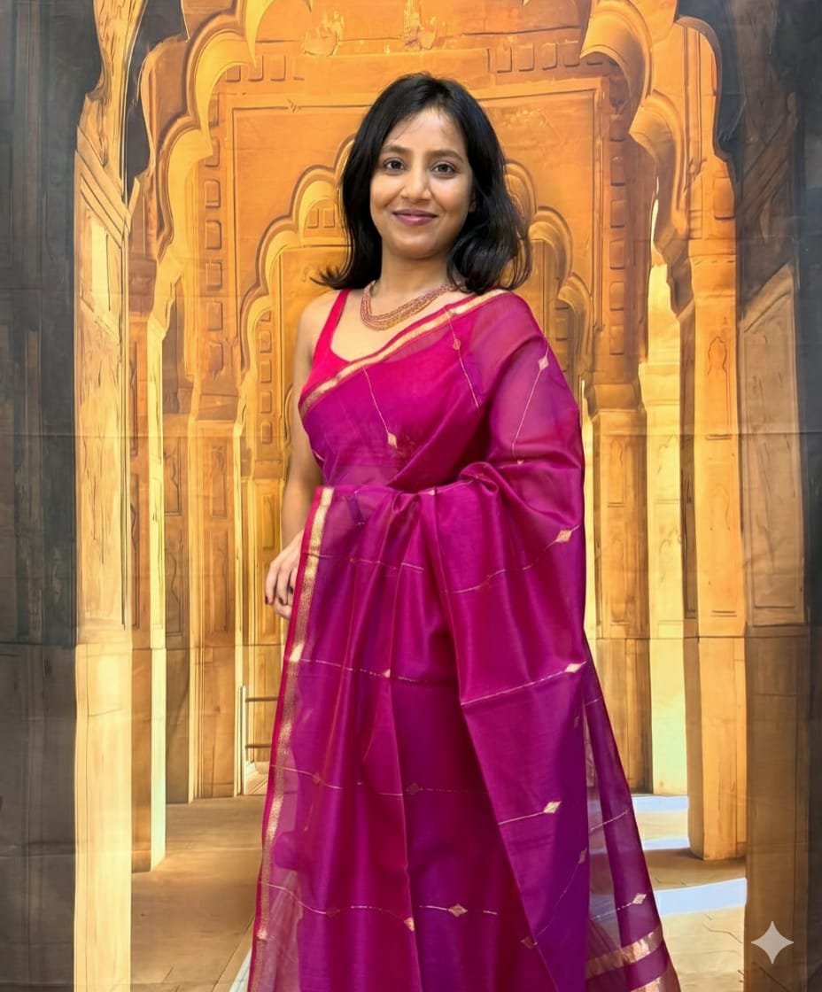 Pure Maheswari silk saree