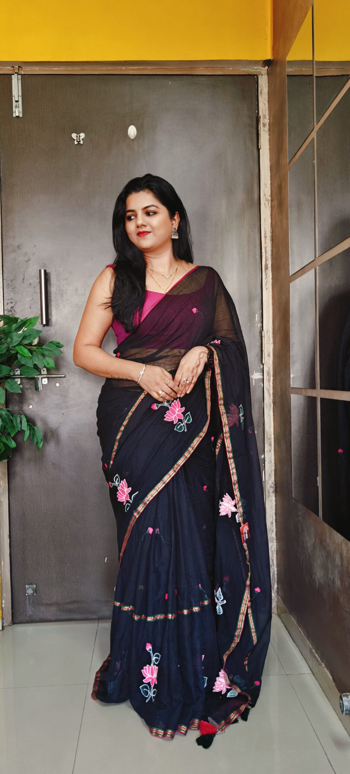 Lotus Mul cotton Saree