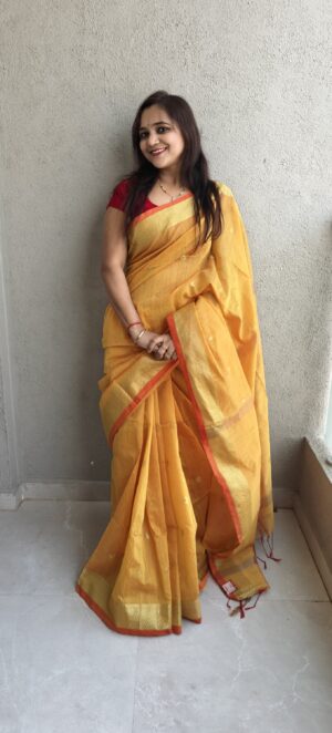 Nayanthara Maheshwari silk saree