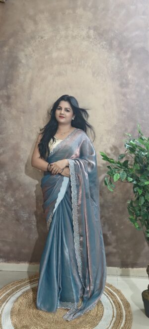 Anjali space silk jarkan saree