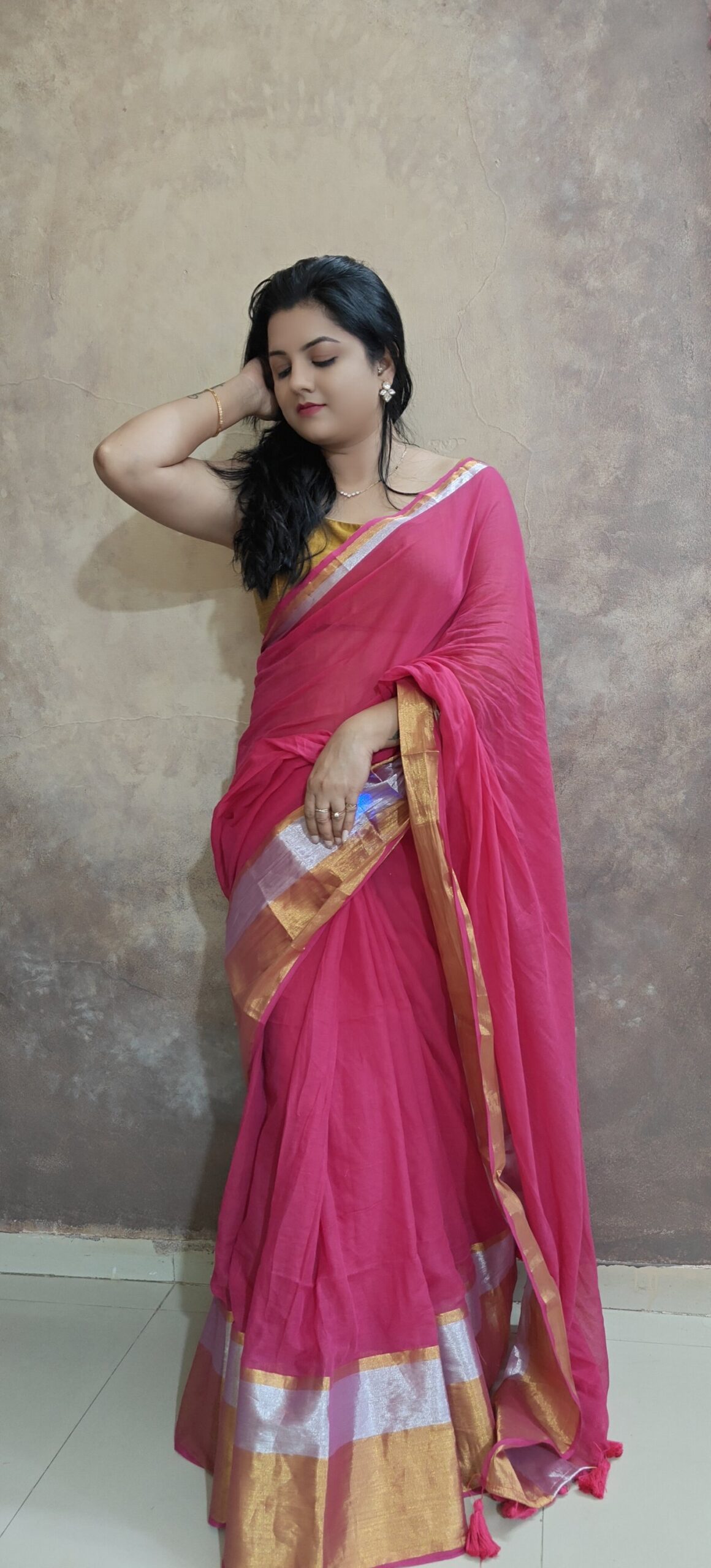 Janhavi Mul cotton Saree