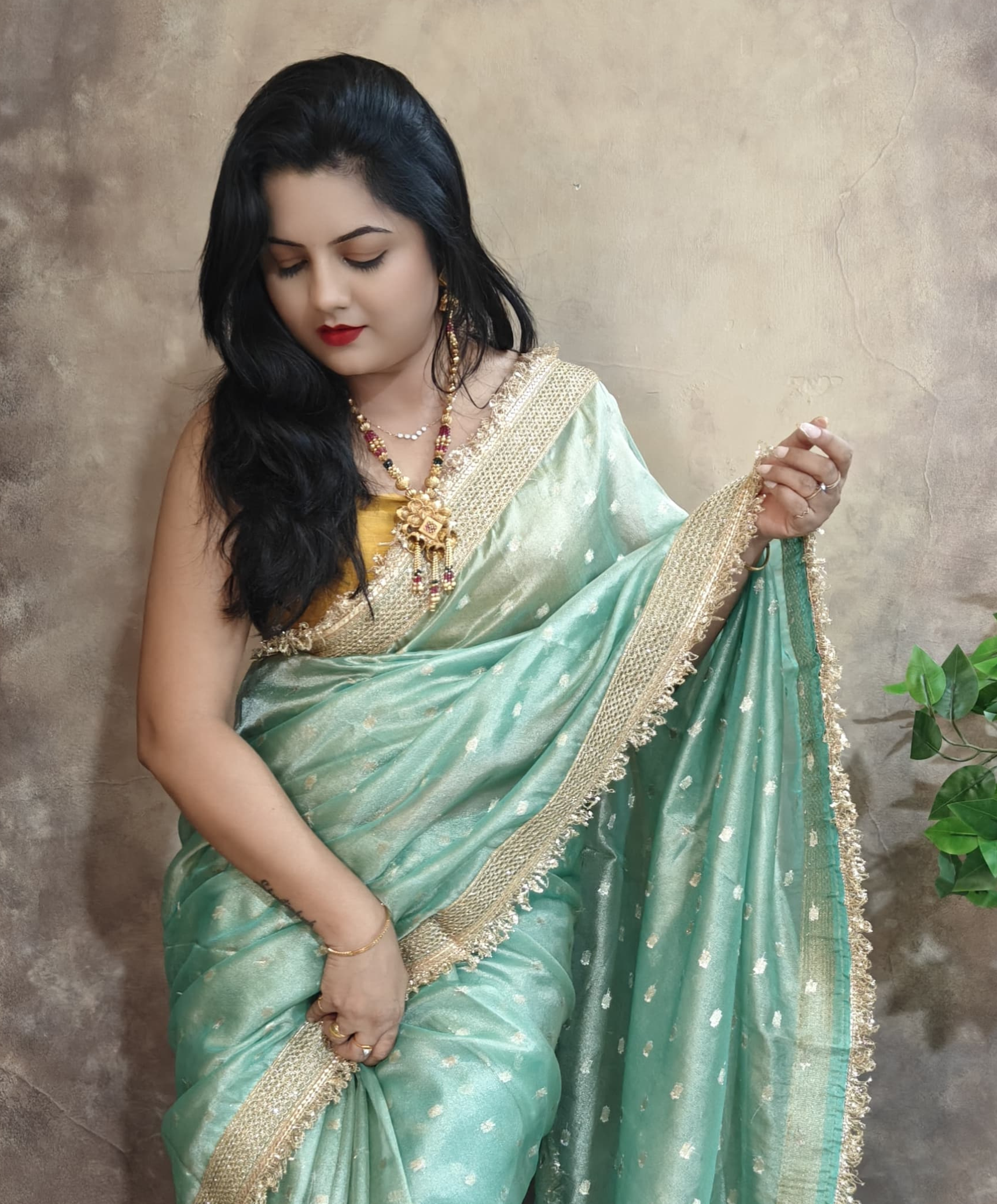 Indrani Banarasi tissue silk saree