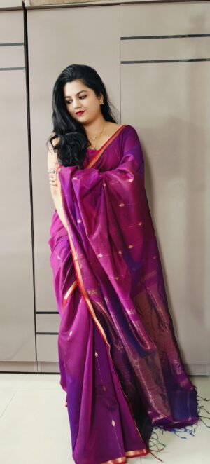 Pure Handloom Maheshwari Saree