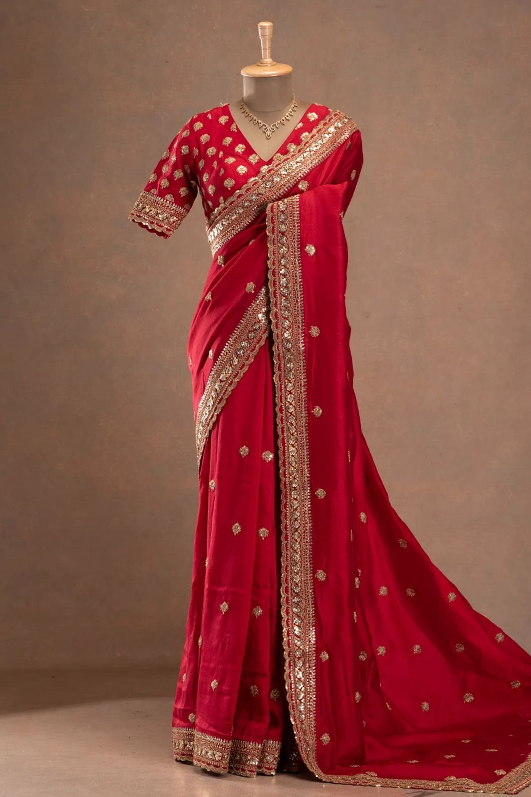 Sayara Designer Red saree